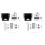2X BMG Transparent Extruder for Chiron Vyper, 3D Printer Accessory 3D Printer Transparent Extruder 1