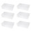 6X Plastic File Organizer Transparent Square Storage Box Storage Box File Storage Box M 1