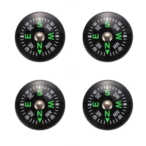 4X Oil Filled Button Compass - Ultra Compact 20mm -  SAS Survival Bushcraft