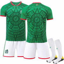 (with socks, #18) 2526 Mexico Home Soccer Kit