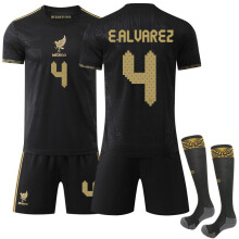 (Size 4 with socks, #3XL) (No. 4 E.ALVAREZ) Mexico Special Commemorative Edition Jersey – Americas Region