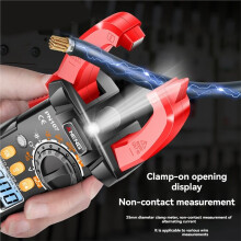 ANENG PN107 Digital Clamp Meter AC/ Voltage True RMS Multimeter 600A Current Testers NCV Induction Ohmmer Tools Black & Red