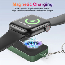 Portable Magnetic Watch Wireless Fast Charger for Watch Series 10 9 8 7 6 SE Type C Converter Charger for IWatch C