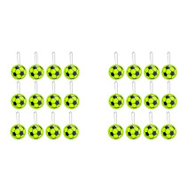 24PCS Reflector Pendant Soccer Keychain,Safety Football Reflector ,Reflective Keyring for Cycling Walking Running