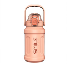 Gourde en verre Poaug, en promotion, bouteille isotherme en acier inoxydable, étanche, à large ouverture, rose, pour hommes et femmes, idéale pour