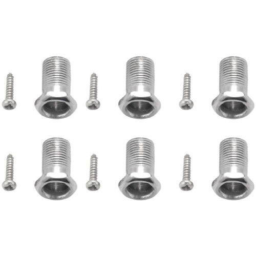 120 Pieces Silver Acoustic Guitar Machine Heads Knobs Guitar String Tuning Peg Tuner(60 for Left + 60 for Right)