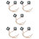 10 Pcs 3 Pin 40mm Square PC Computer Cooling Fan  12V Black 1