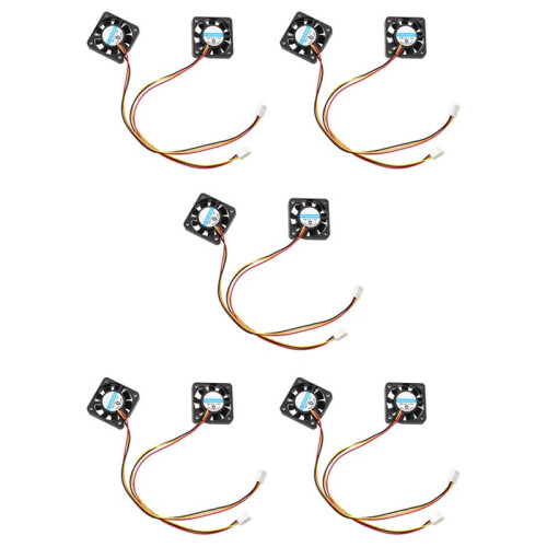 10 Pcs 3 Pin 40mm Square PC Computer Cooling Fan  12V Black