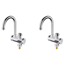 2X Instant Water Heater Electric Kitchen Hot Water Faucet Heater Tap Cold Heating Faucet Tankless Water Heater EU Plug
