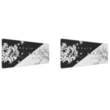 2X Pad pentru mouse de gaming, covoraș pentru mouse, margini cusute, 31,5x11,8 inci