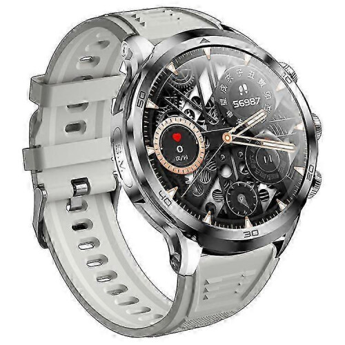 (Silver) H19 3+32g 1.75-inch Amoled Large Screen Smart Watch Pull-out Camera 4g Network Sim Card Android 8.1 Smart Watch 1