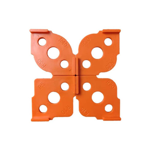 4PCS Half Fillet Positioner Rounded Corners Radius Jig Router Bit Template Tool for Woodworking Locator Corner Template 1