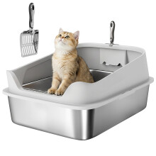 Arenero para Gato Gris 69.8 x 50.3 x 29.8 cm