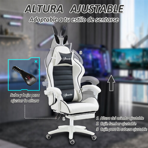 Vinsetto Silla Gaming Negro 65 x 63 x 142 cm 2