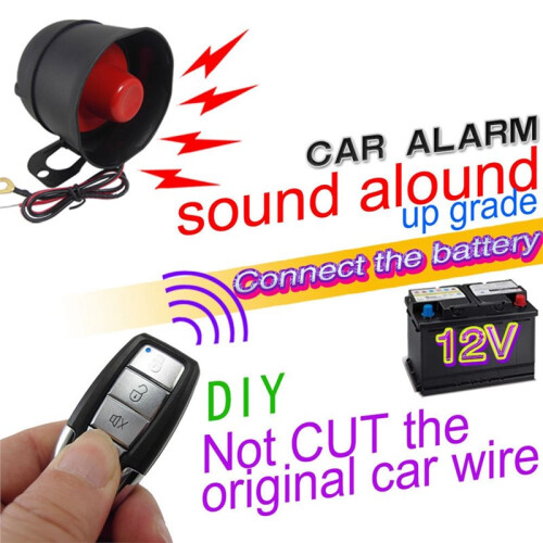 Universal 12 Volt Car Alarm System with 7-Level Sensitivity for Vehicle Protection Tool 2