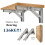 2pcs Brushed Stainless Steel 14 Inch Folding Angle Bracket Triangle Shelf Heavy Support Adjustable Wall Mounted Bench 5