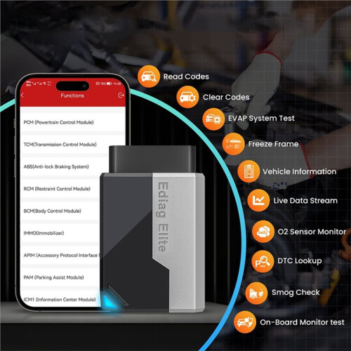 OBD2 Scanner All System Car Diagnostic Tool Service Bidirectional Conrol OBD2 Diagnostic Tool, with OBD2 Extension Cable 1