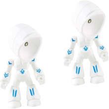 Lot de 2 lampes de table robot LED USB, veilleuse flexible à lumière douce pour chambre, bureau et décoration