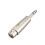 5X Adaptador de Cable Patch Minifono XLR A Hembra 6.3mm 2