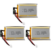 3X 103450 3,7 V 1800 Mah Lipo Polymer Lithium Wiederaufladbare Batterie für MP3 Gps Navigator Dvd Recorder Headset E-Book Kamera