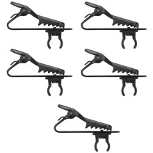 5-Teiliges Mikrofon Eisenclip Krawatte C-Typ Mikrofon Revers Mikrofon ZubehöR für Kragenclips für Kondensatormikrofone