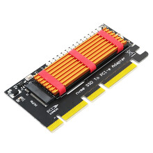 M.2 SSD NVMe KüHlköRper NVMe PCIe M.2 NGFF SSD auf PCIE X4 X8 X16 Adapter mit Marquee LED KüHlköRper für Desktop PC A