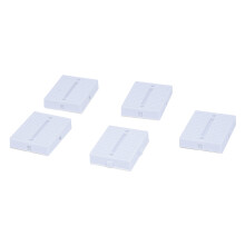 5 PCS Breadboard Electronics Experimentation Board 4,5x3,5 cm White