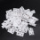 60Pcs Shelf Cabinet 90 Degree Plastic Corner Braces Angle Brackets White 2