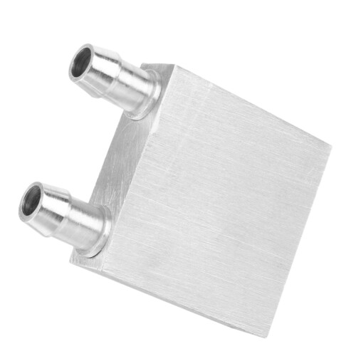 2X Aluminum Water Cooling Block 40X40X12mm Cooler for Computer CPU Radiator 2