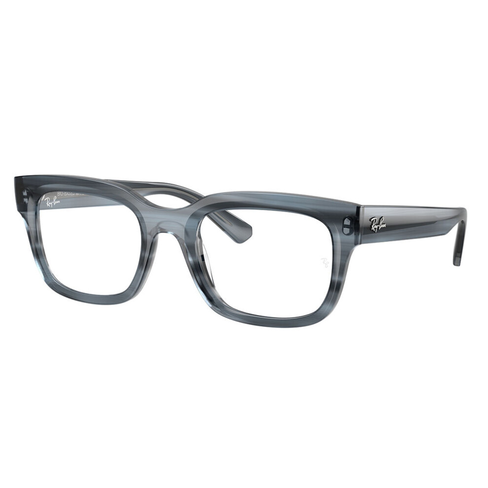 Ray - Ban Unisex Blue Rx7217 Chad 8469 Optical Frames Injected Transparent Squared Normal - Image 4