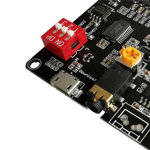 3X 12V/24V Voice Playback Module Serial Port Control Playback 10W/20W Voice Module HV8F 2