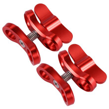 2X Camera Accessory Diving Lights Butterfly Clip Arm Clamp Mount Aluminum for Hero 3+/4/5 Xiaoyi Camera Red