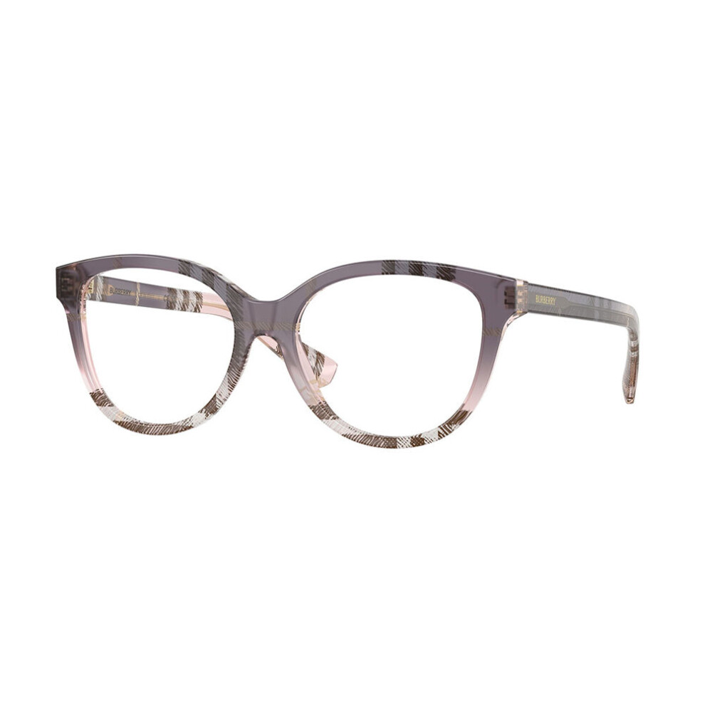 Burberry Transparent Woman Be2456 4220 Optical Frames Acetate Pink Cat Eye Normal - Image 3