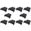 10 Pcs Black Plastic CR2032 Cell Button Lithium Battery Sockets Holder 1