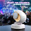 Automatic Bubble Machine Bubble Blowing Toy with Lights Electric Rotatable Bubble Blower for Outdoor Party Wedding B 9