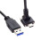 Down  Angled USB 3.1 Type-C Dual Screw Locking to Standard USB3.0 Data Cable 90 Degree for Camera 1m 1