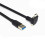 Down  Angled USB 3.1 Type-C Dual Screw Locking to Standard USB3.0 Data Cable 90 Degree for Camera 1m 5