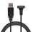 Down  Angled USB 3.1 Type-C Dual Screw Locking to Standard USB3.0 Data Cable 90 Degree for Camera 1m 6