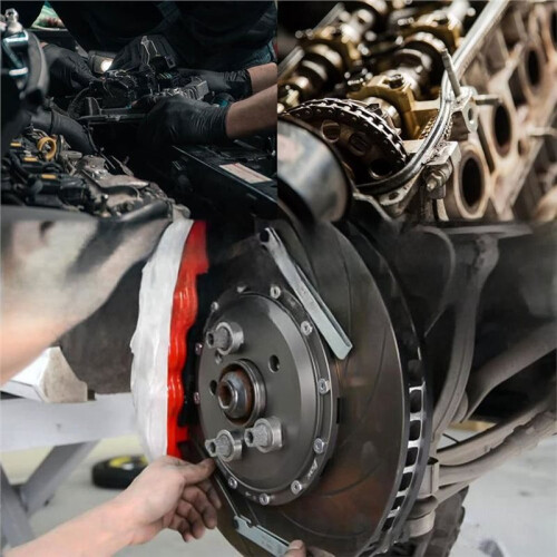 8Pcs 3" 4" 6" Piston Ring Compressor and Adjustable Piston Installation Tool Installer Removal Pliers with Wrench 2