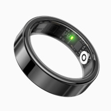 (black, 12#) SmartRing Smart Ring: Skridttæller, HRV SpO2-puls og videnskabelig søvntracker