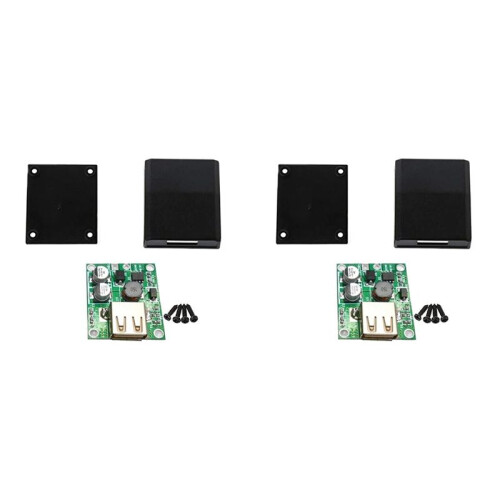 2X Solar Panel Power Bank USB Charge Voltage Controller Regulator Power Supply with Case 5-20V Input 5V 2A Output