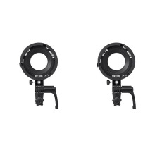 2X Mount to Bowens Mount Adapter Quick Set- for YONGNUO YN150 IFOOTAGE 60/130 NANLITE Forza 60 Softbox MB02