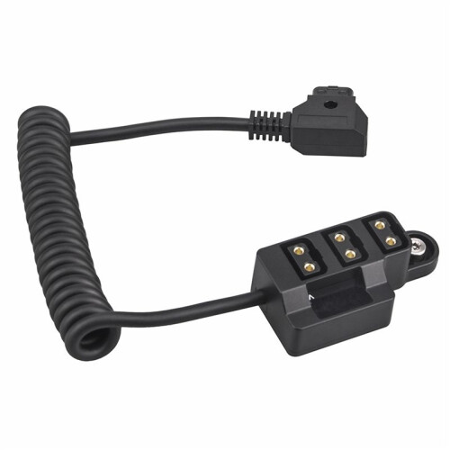 2X New Dummy Battery D-Tap Splitter Cable One-Point Three-Point Power Cable Type B V Port for V-Type 1