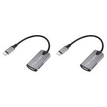 2X 4K1080P 60Hz Video Capture Card -Compatible to Type C Video Capture Card for Game Camera Recording Live