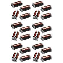 Pack of 240 DIN Rail Terminals,0.08-4 mm² PCT-211 DIN Rail Terminals,Black Terminal Block Kit