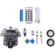 3X Kit Robotique Programmable Robot Basé sur BBC Microbit V2 et V1 pour L'Éducation au Codage STEM avec Batterie Rechargeable (A)