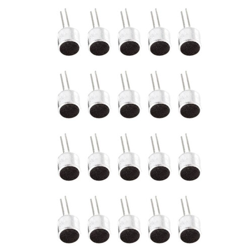 20 X Electret Microphone Capsule Microphone 6050 PCB Pin Capacitor