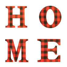 (HOME) Wooden Letters Sign Rustic Wall Art Hanging Ornament Creative