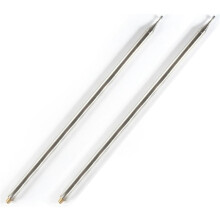 2Pcs 5.6M 201 Stainless Steel Whip Antenna Pull Rod for Radio Positive V Antenna GP Antenna DIY M10