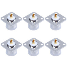 6X UHF Female SO239 Panel Chassis Mount Flange Deck Mount Solder Cup RF Connector